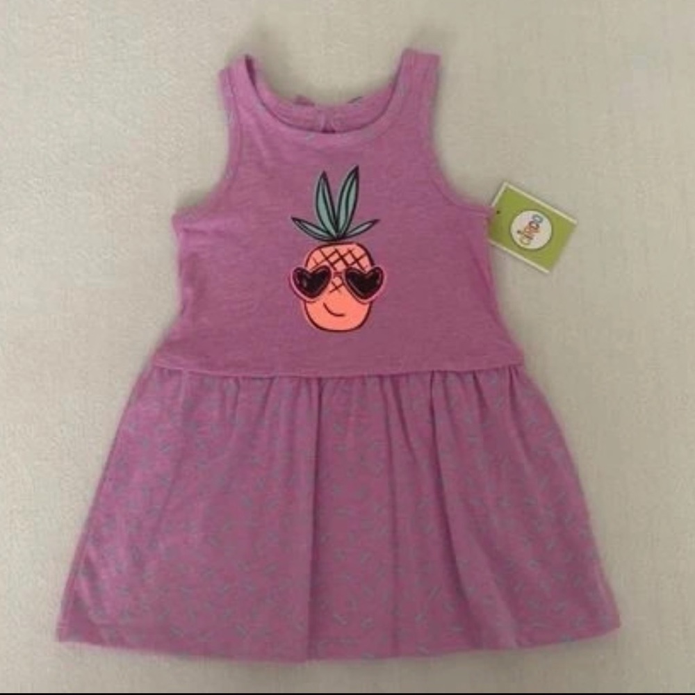 NWT) Circo Girl's Purple Pineapple Summer
Dress, 2T